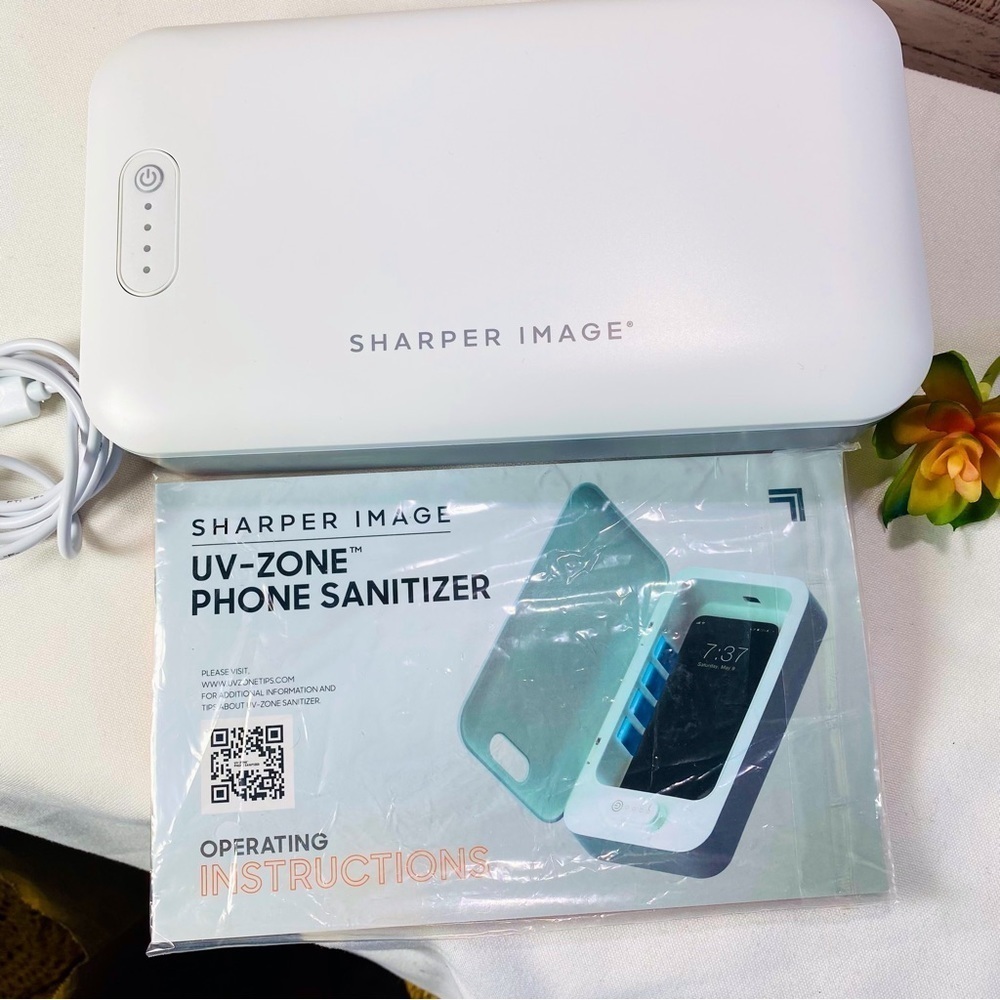 EUC Sharper image cell phone uv light sanitizer only used twice